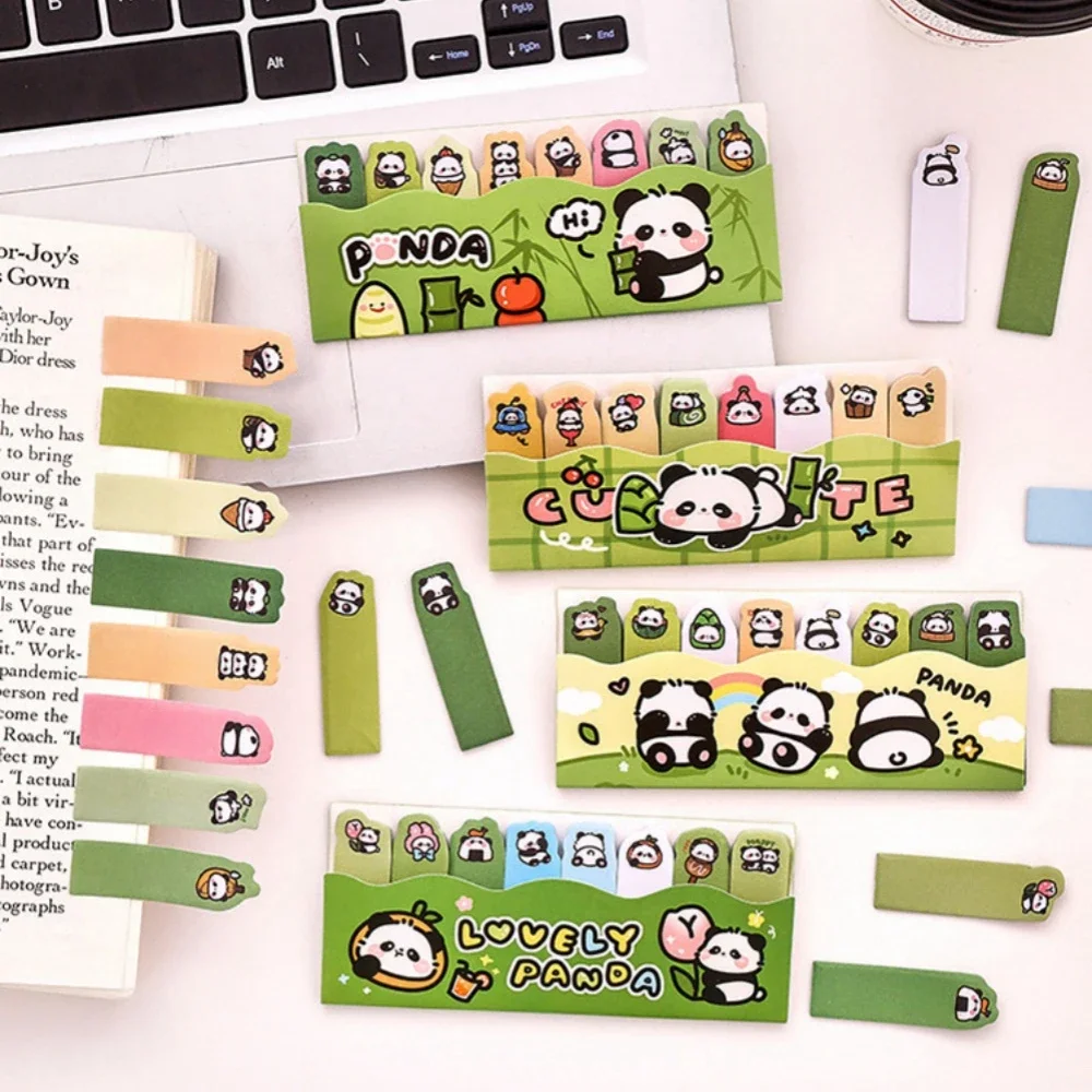 4 pcs/lot Cartoon Panda N Times Memo Pad Scrapbooking Sticky Notes Cute Decor Planner Stickers Bookmark Stationery Supplies 6