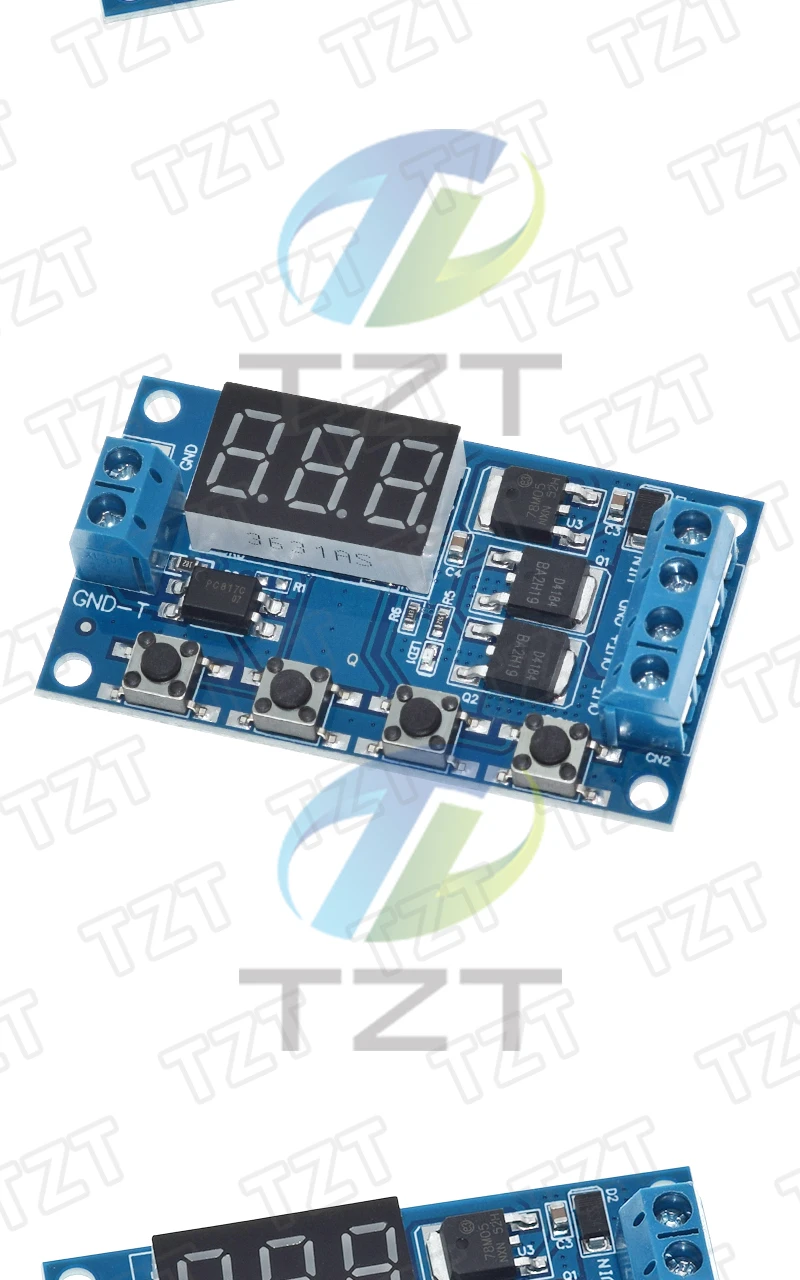 TZT 1/3PCS Trigger Zyklus Timer Verzögerung Schalter 12 24V Platine Dual MOS Rohr Control Modul – Detail 8