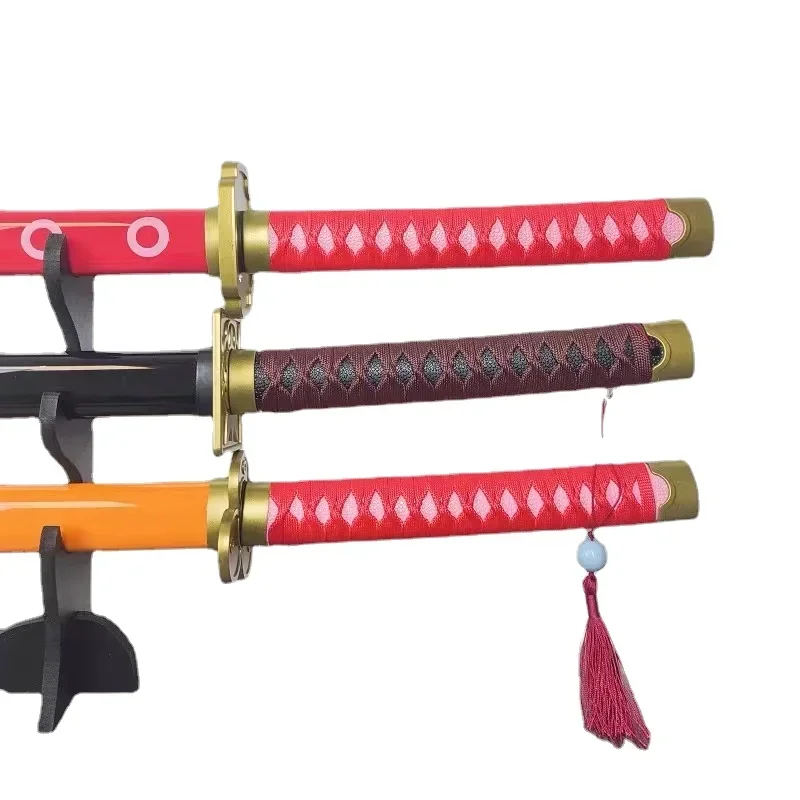OP 104cm Cosplay Roger Katana Wooden Weapon 1:1 Restore Anime Sword Series Pirate Warrior Model Prop 5