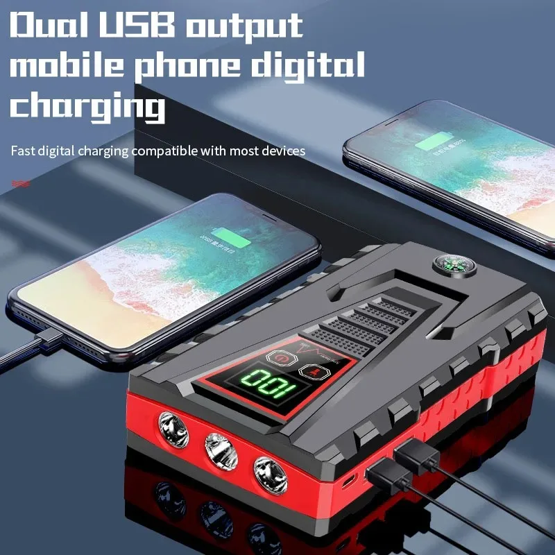 2025 Nuovo avviamento di emergenza per auto 99800mAh 5000A | 12V per Benzina/Diesel | Power Bank/Protezione intelligente - immagine 4
