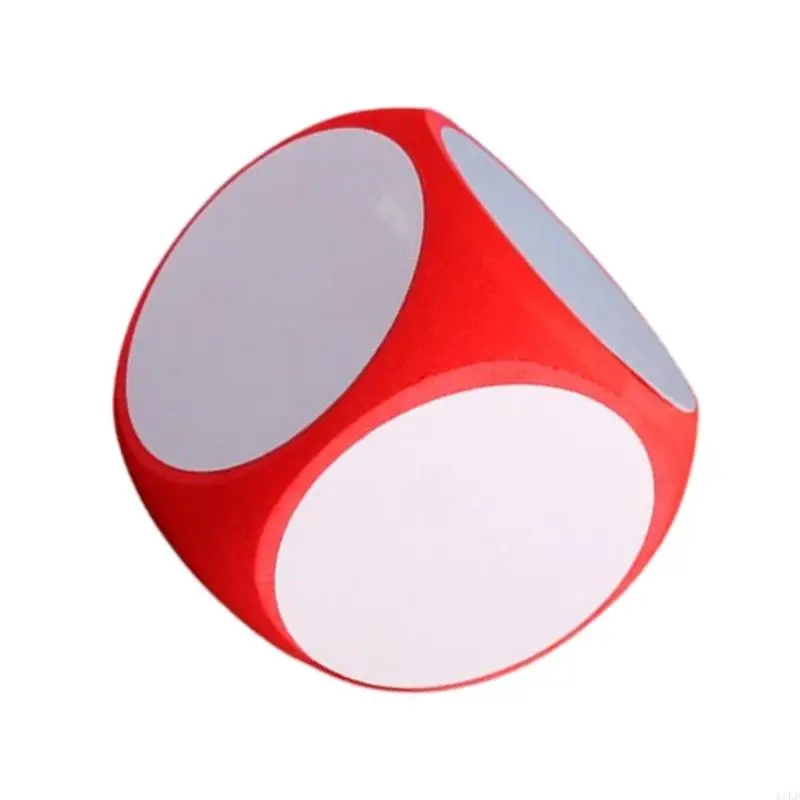 K1KD Oversized Dices Blank Erasable Dices 15cm Foam for Math Teaching Class Board Game, Kid Educational Toy Game