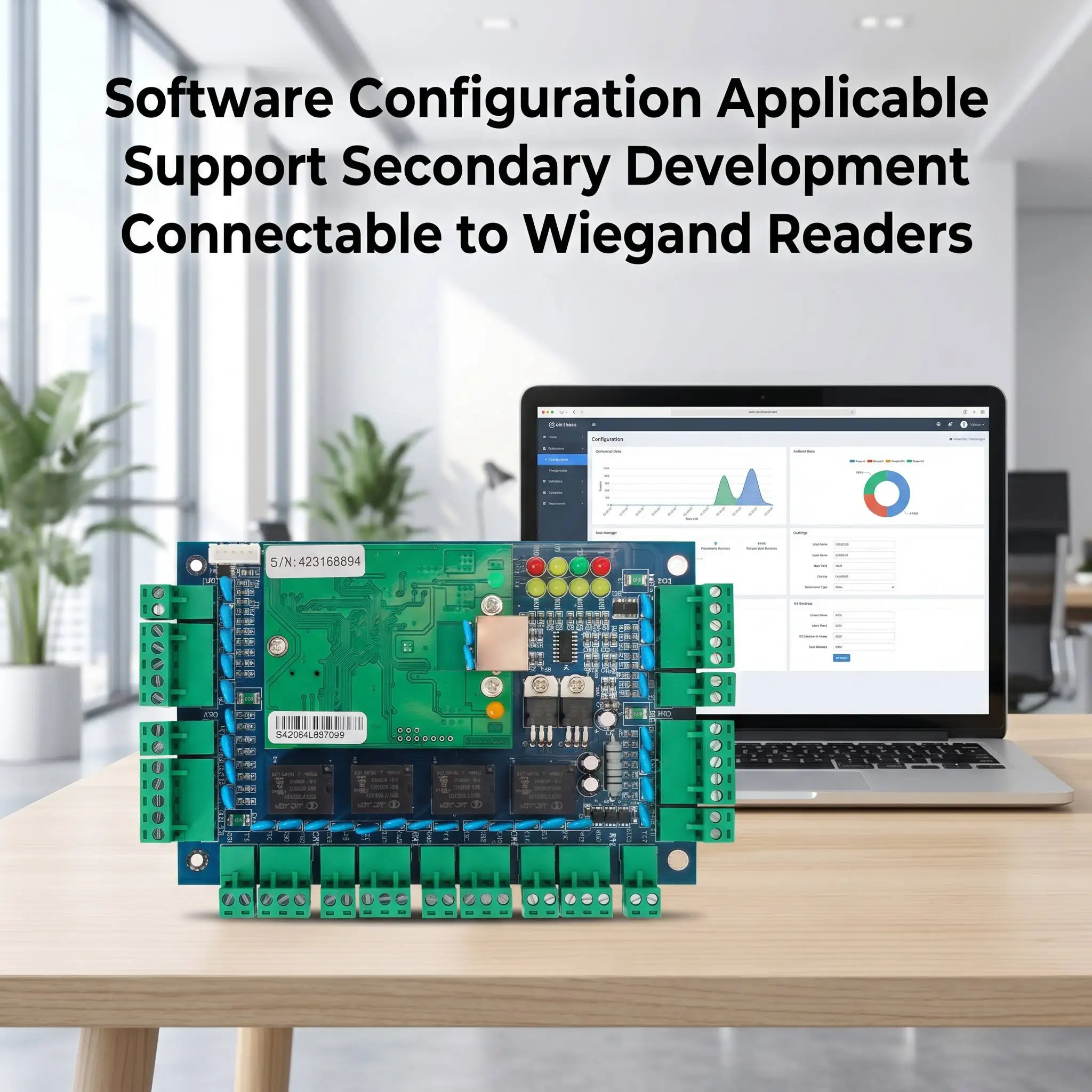 Wiegand Network Access Controller SDK System Panel TCP/IP Time Attendance Software 4 Door Access Control Panel - 6