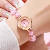 1pcs/set Women's Watch Romantic Watch Simple Fashion Small Dial Classic Trendy Quality Bracelet Watch (Box Not Included) 4