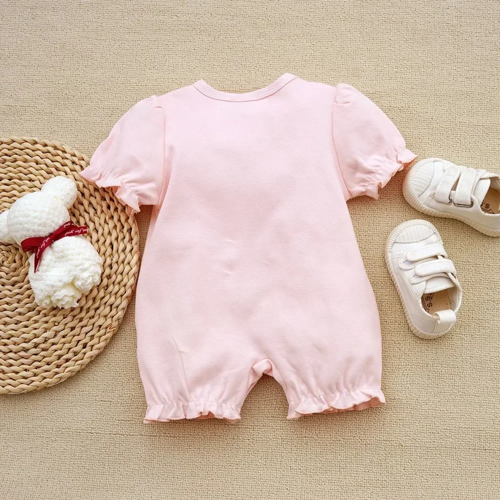 Baby Rompers Baby Jumpsuit Cotton Jumpsuit Baby Clothing Cotton Onesies Summer Baby girl clothes cute rabbit short sleeve cotton romper newborn Onesies For babies little girls clothing overalls