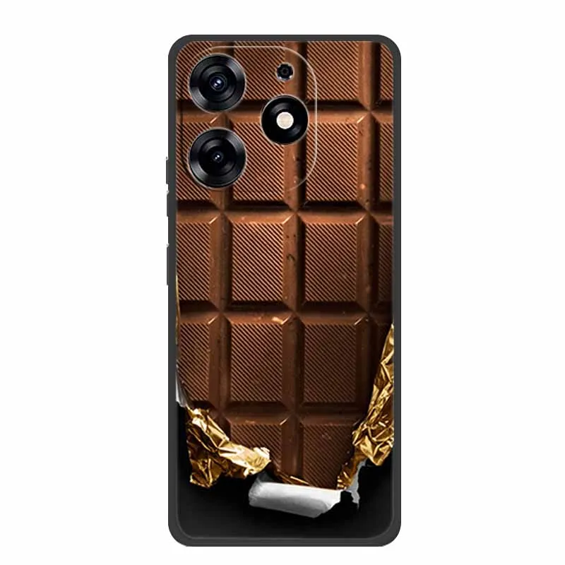Sleek Black Silicone Soft Phone Case - Durable and Stylish Back Cover Shell