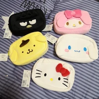 Kuromi My Melody Cinnamoroll Cosmetic Bag Japanese Style Plush Bag Pencil Case Pom Pom Purin BADBADTZ-MARU Handbag Gifts Girl 1