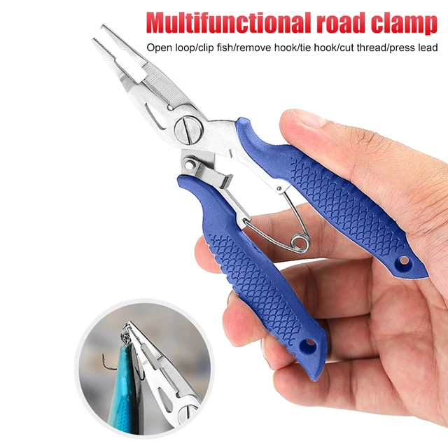 Stainless Steel Fishing Pliers Long Nose Fish Hook Remover Split Ring  Pliers Fishing Tools Fishing Gift With Ergonomic Handle - AliExpress