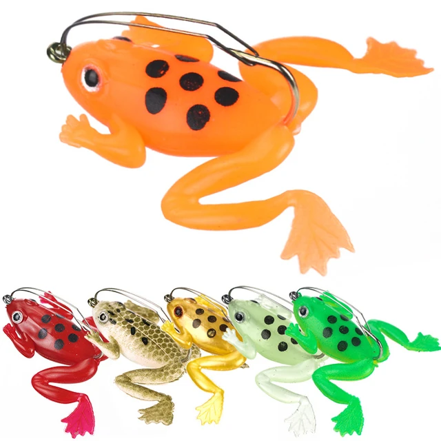 Frog Bass Bait Spinner Lures, Spinner Bait Soft Frog Lure