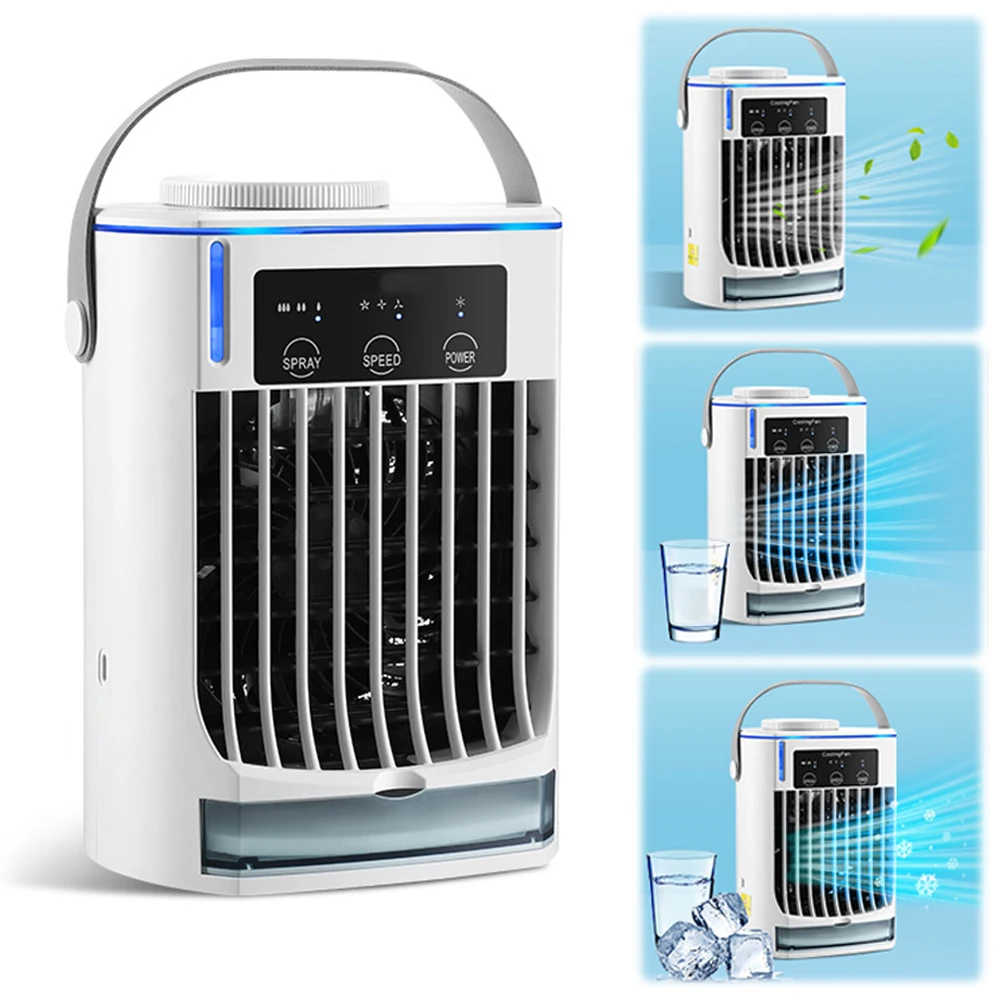 Description Picture 5 of itemMisting Fan Portable Air Cooler Humidifier 3-speed Evaporative USB Personal Air Cooler for Camping Home Outside Office Travel