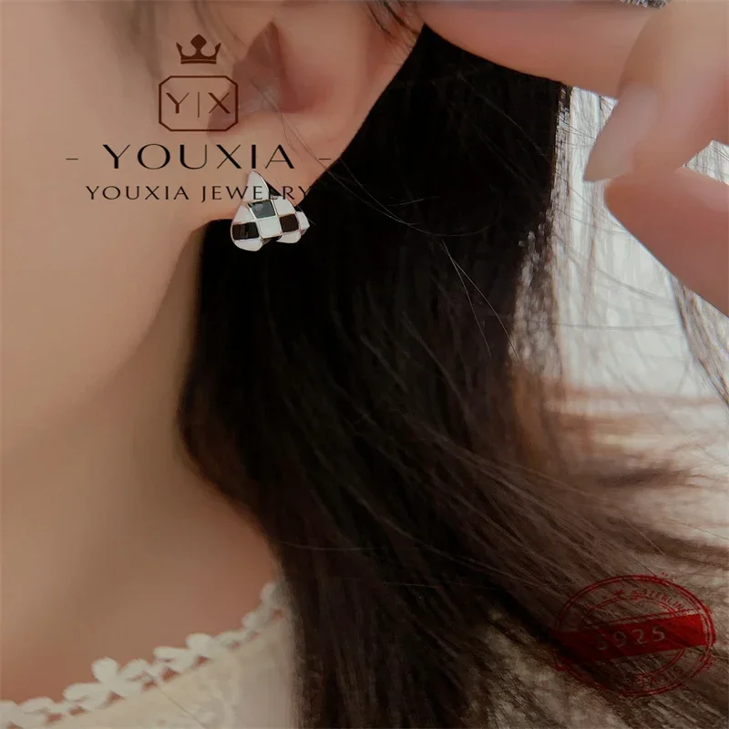 Selling Europe and the United States 925 silver simple design party fashion exquisite high-end jewelry earrings for women