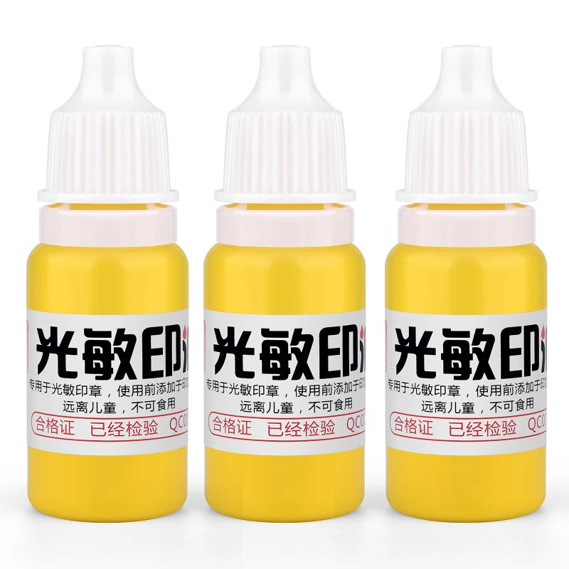 10ml Waterproof Ink for Clothing - Blue, Red, Black - Ideal for Student and Kids' Name Stamps