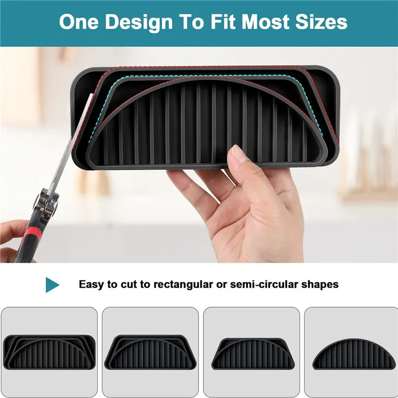 Drainage Leakproof Drip Pan Food Grade Silicone Water Catcher Tray Refrigerator Drip Pan Silicone Material For Fridges 5