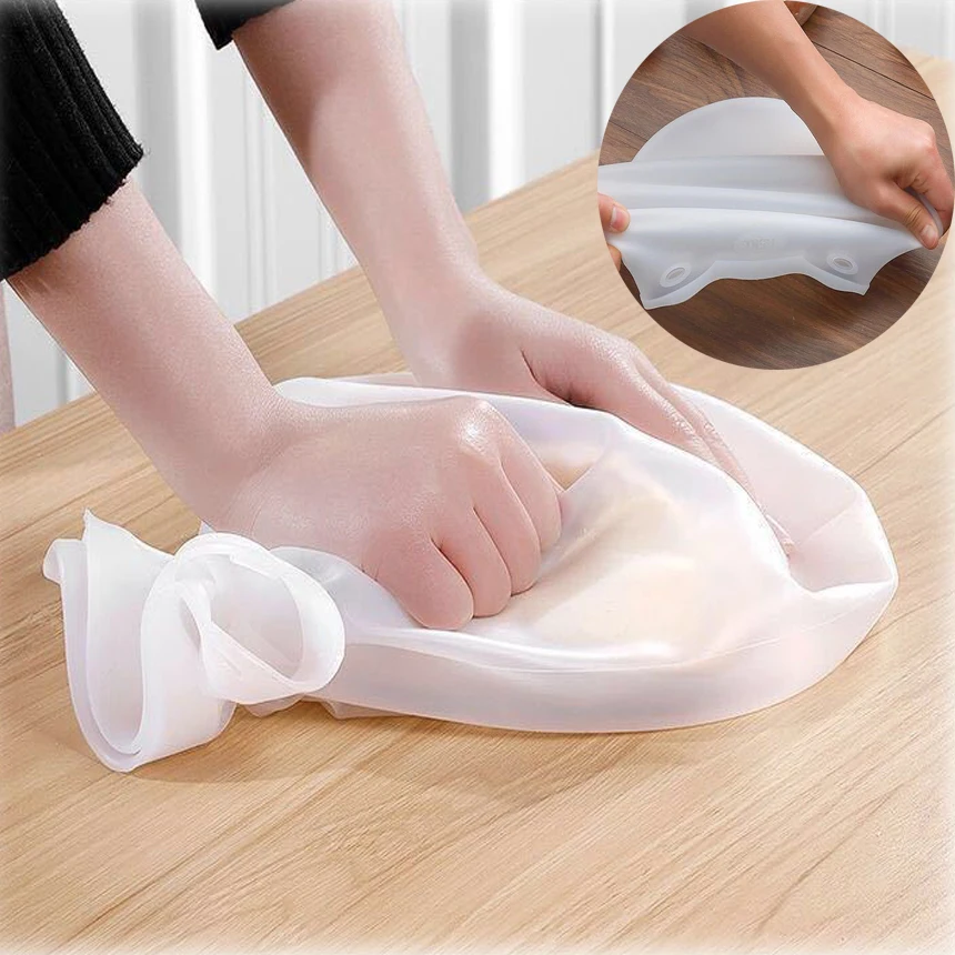 Thickened Non-Stick Hand Kneading Bag Silicone Baking Noodle Bag Hair and Noodle Kneading dough kneading bag