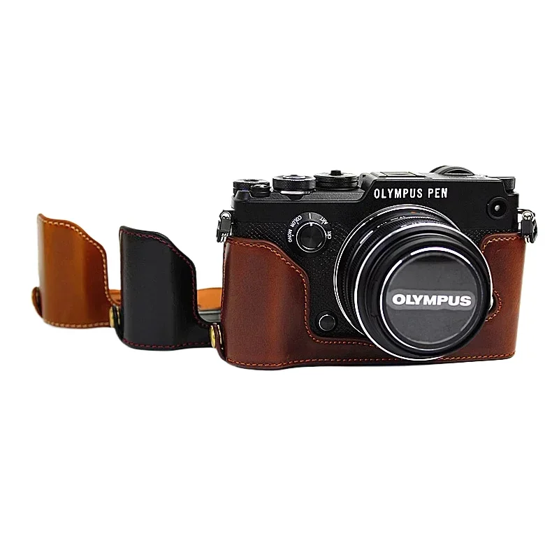 Olympus Ace レンジファインダーカメラ レザーケース付き レザーカメラケース オリンパス OLYMPUS OM-D E-M10 Mark III