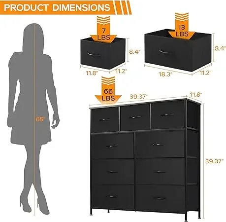 Black-9-Drawer