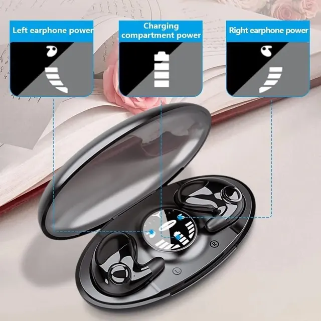 Sleep Invisible Stereo Wireless Earbuds, IPX5 Waterproof, Bluetooth 5.3 with Mic 3