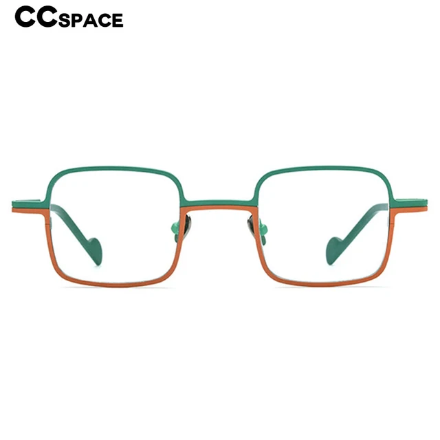 56122 reine Titan Brille Rahmen Männer zweifarbige Nähte Brillen fassungen  Metall Nasen unterstützung optische Frauen Brillen - AliExpress