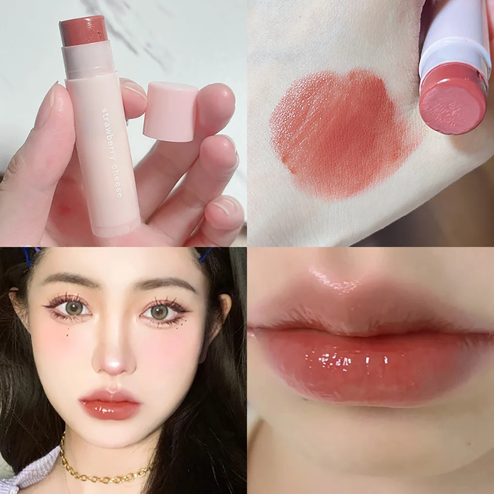 JellyTintedLipBalmMoisturizingColoredLipStainsHydratingWaterproofLipstickGlossBase
