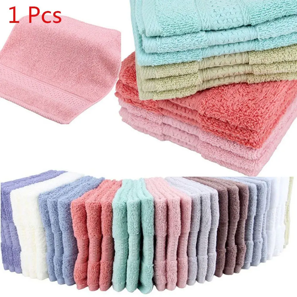 Extreme Comfort Cotton Antibacterial Absorbent Face Towel Square Scarf Dry Body Wash Cloths 4