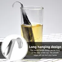 Portable Home Tea Accessories Filter Stainless Steel Tea Maker Piping Design Tea Spoon Brewer Long Handle Metal Creative Cup 5