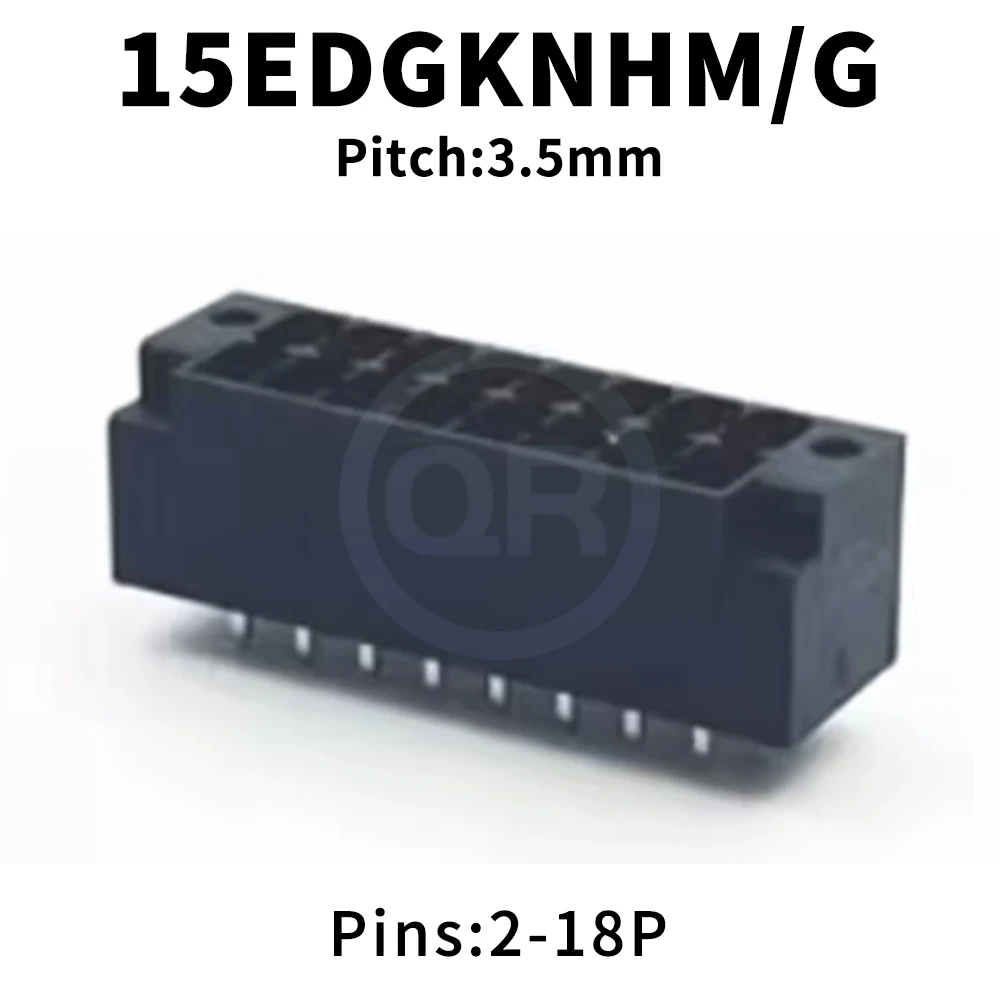 (5 Stück) KF 15EDGKNHM/G-3,5 mm gerade Nadel zweireihiger steckbarer, schraubenfreier Leiterplattenstecker 2EDGKNHM/G 2EDGKSVMG 3,5 2*2~18P