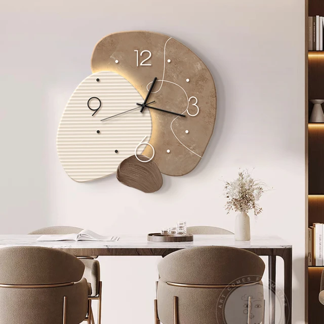 Reloj de pared con panel decorativo -Relojes Decorativos