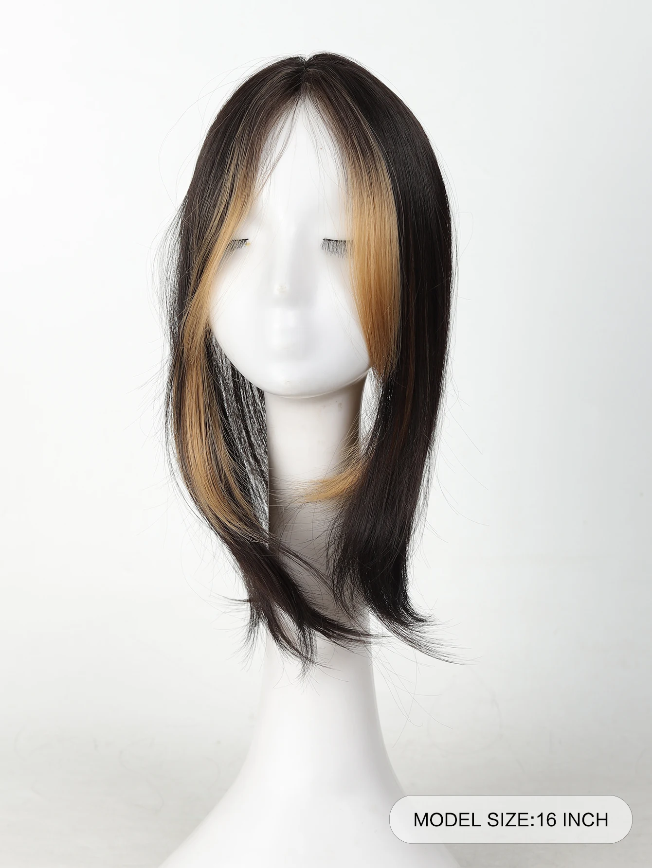 Synthetic Bangs Wig For Women White Hair Cover