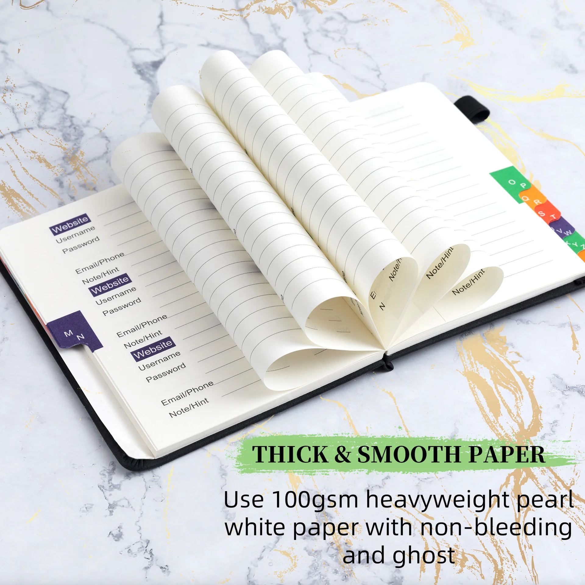 번호 주소부 PU 가죽 B6 사이즈 스트랩 포함, 바로 배송 가능, 신학기 선물 아이디어, 십대 및 성인용 노트 저널 세트