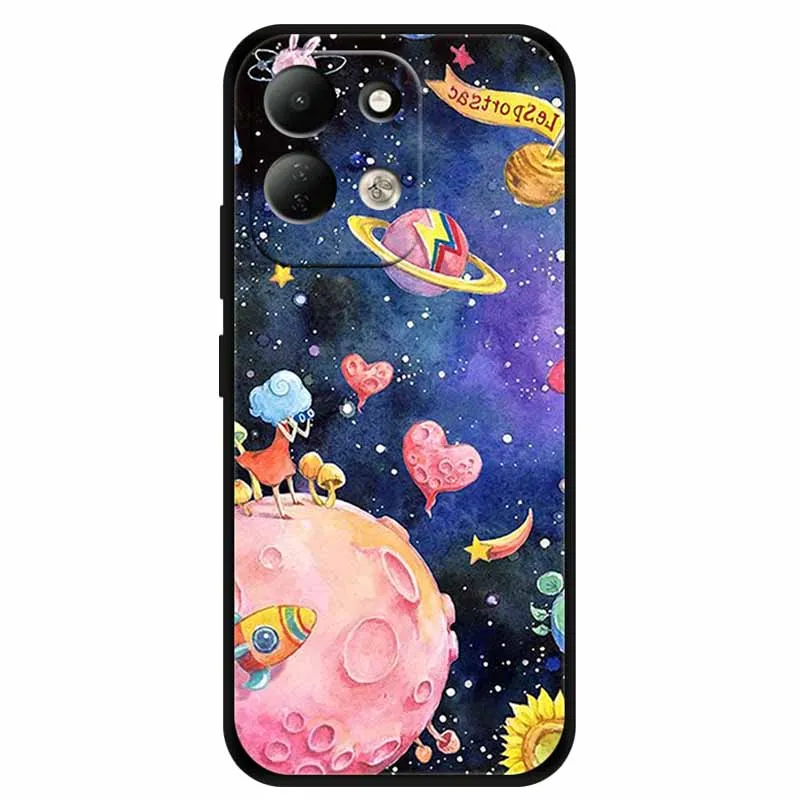 Lion Design Soft Silicone Phone Cover - Black TPU Bumper Case