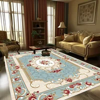 European Style Large Size Carpets for Living Room Decorative Household Rug for Bed Room Washable Non-slip Floor Mat Customizable 2