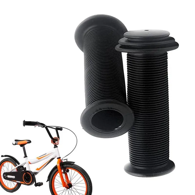 

Handlebar Grips Bike Handle Rubber Grips Anti Slip Waterproof Tricycle Scooter Handlebar Grips For Child Cycling Mountain Bikes
