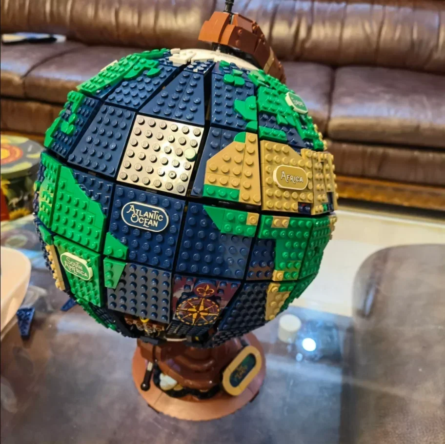 NEW  2585PCS Compatible 21332 Ideas Globe Map Model Building Blocks Bricks Technical MOC Puzzle Bricks Toys for Children Gift 3