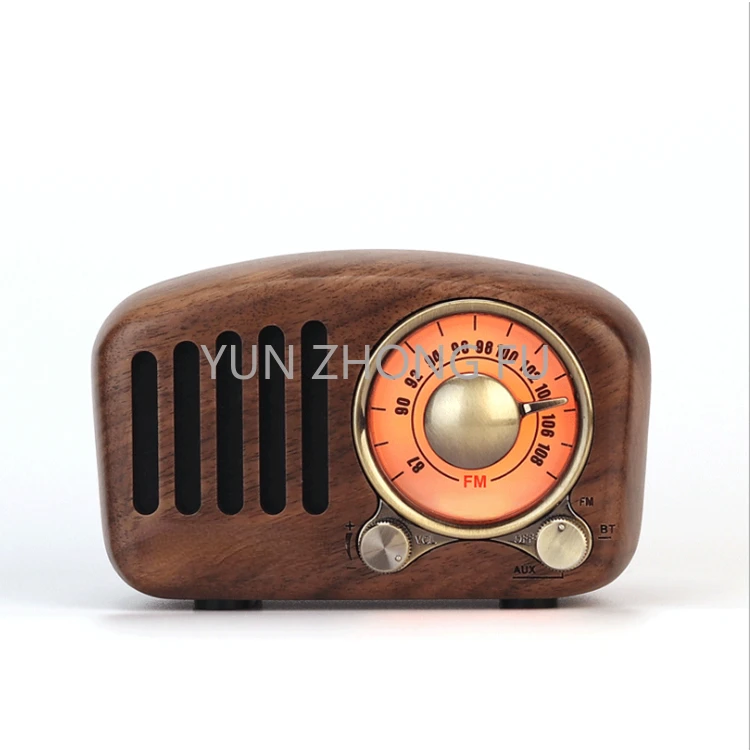 

Mini Wireless Subwoofer Gift Outdoor Portable Radio Card Retro Bluetooth Speaker