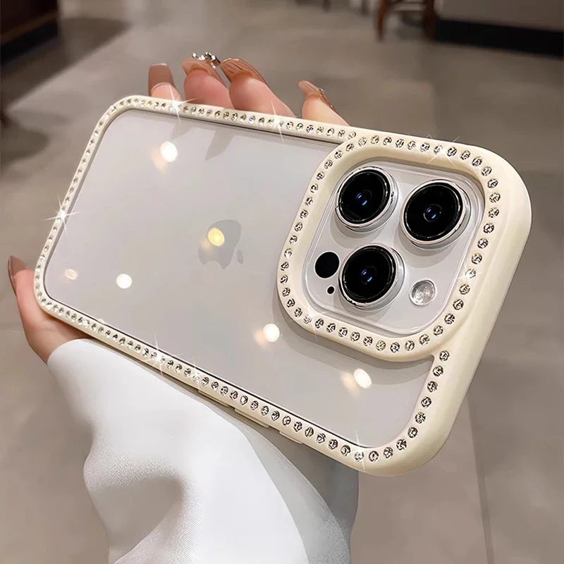 Luxury Bling Rhinestone Diamond Phone Case with Air Shockproof Cover