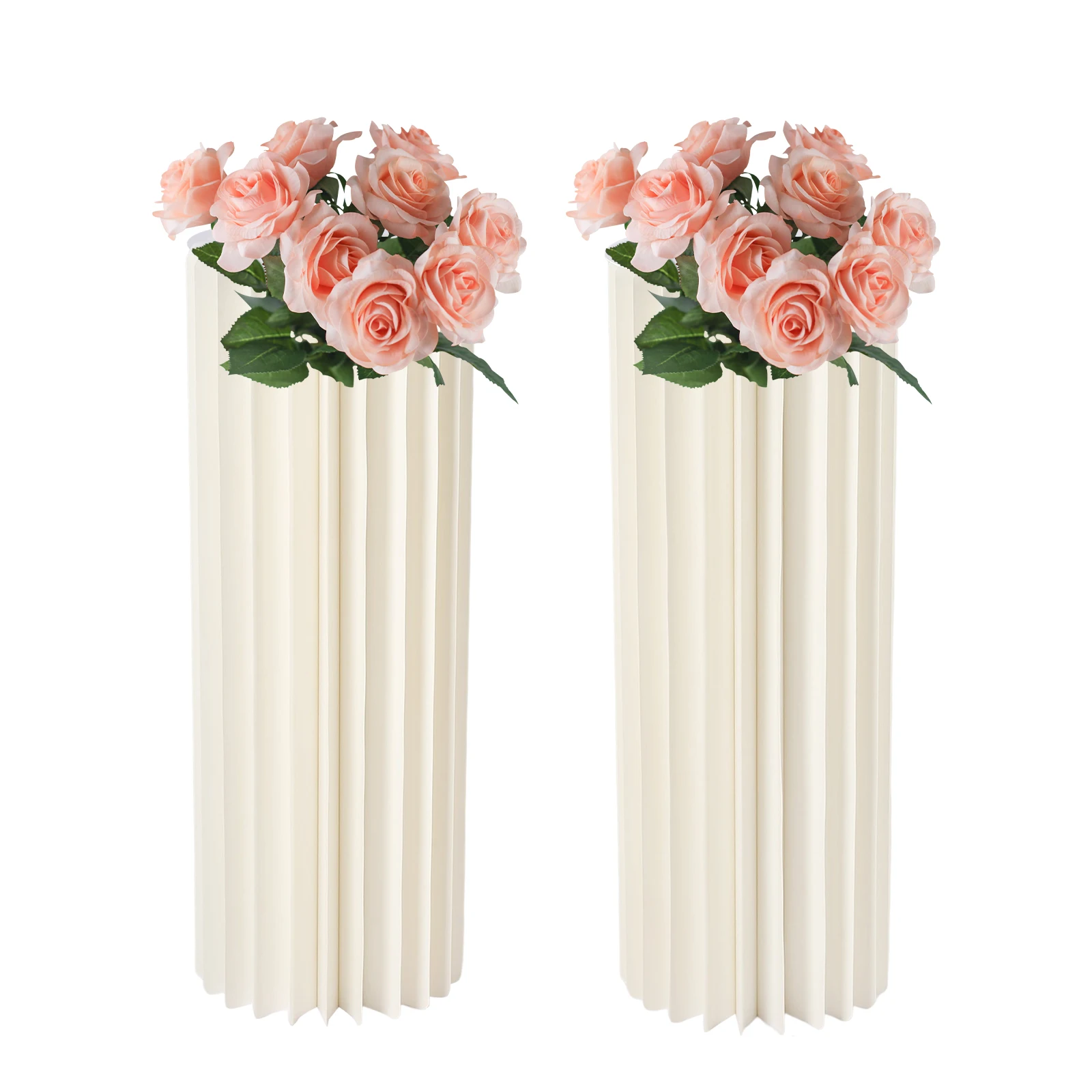 2 Pcs 31.5in Tall Flower Vase Flowers Stand Centerpiece Stands for Party Tables Decorations
