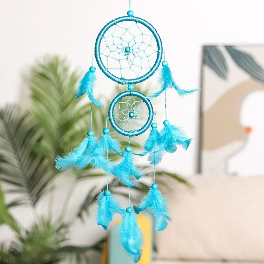 Dream Catcher Room Decor Feather Weaving Catching Up The Dream Angle Dreamcatcher Wind Chimes Indian Style Religious Mascot
