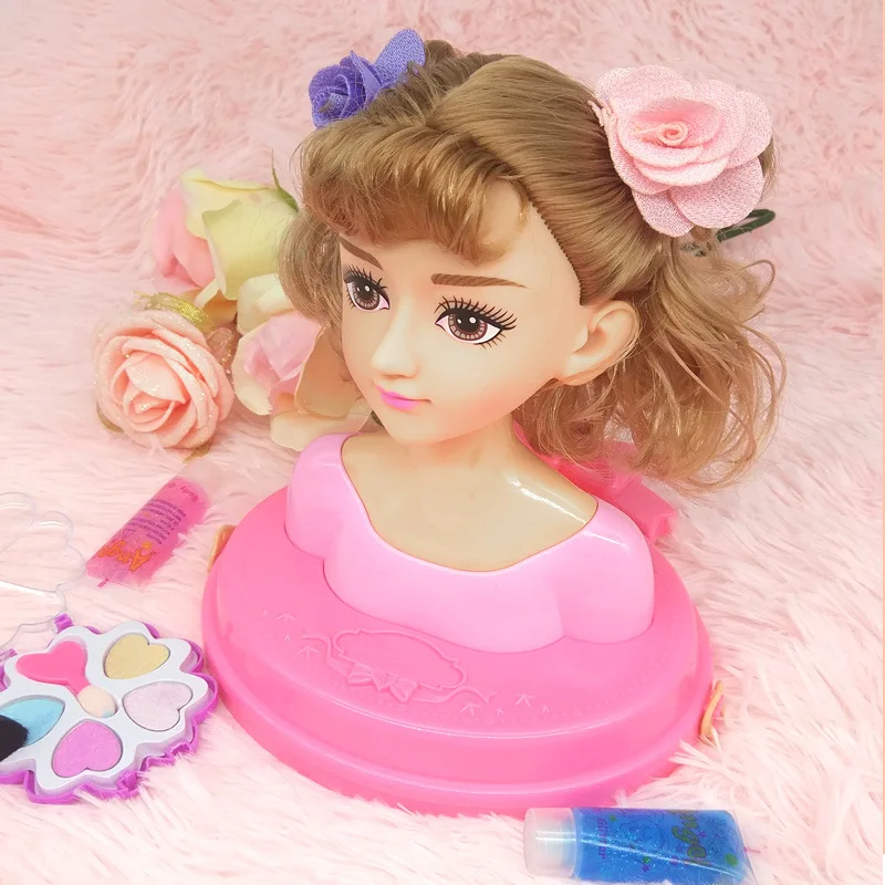 Crianças Moda Brinquedo Crianças Maquiagem Fingir Playset Estilo Cabeça  Boneca Penteado Beleza Jogo Com Secador De Cabelo Presente Aniversário Para  Meninas - Bonecas - AliExpress