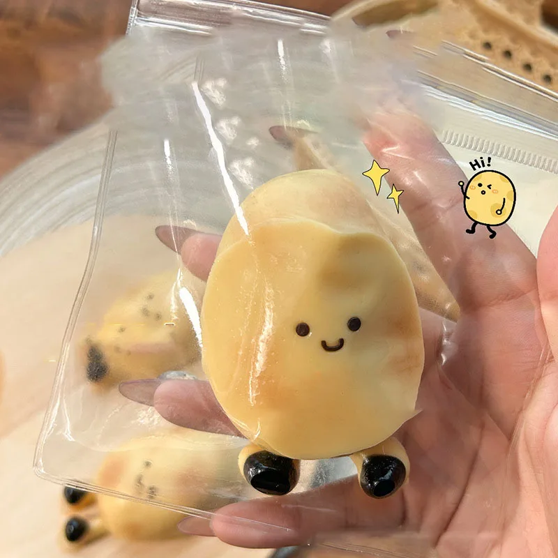 Mochi Taba Squishy Cute Cartoon Handmade Silicone Potato Chubby Potato Fidget Kids Toy Plasticity Stress Relief Toy Kawaii Gift 2