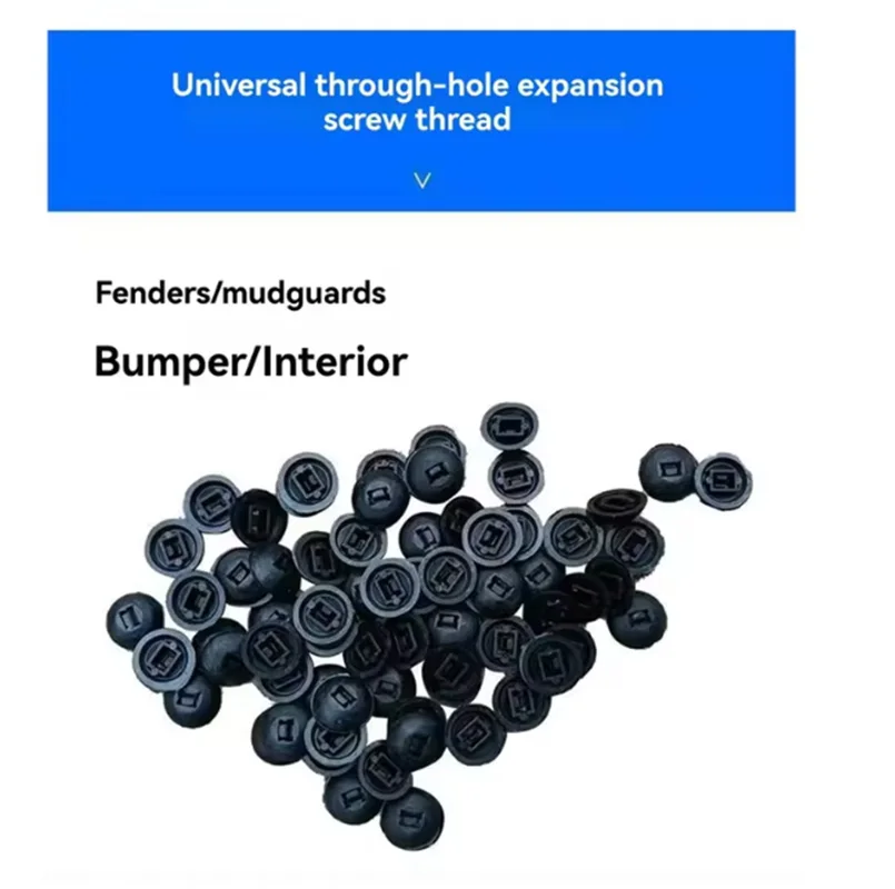 Universal Automotive Fastener Buckle Self-locking Nylon Cable Tie Quick Install Car Fender Liner Retainer Bumper Trim Panel Clip