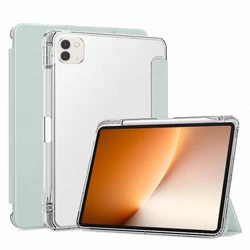 Premium Leather Stand Case with Pen Holder for MagicPad 3 13.3 inch (Light green)