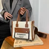 Trendy Letter Logo Crossbody Bag Women's Stylish Vintage Tote High-End Textured Leather Satchel Minimalist Party Purse Designer 1