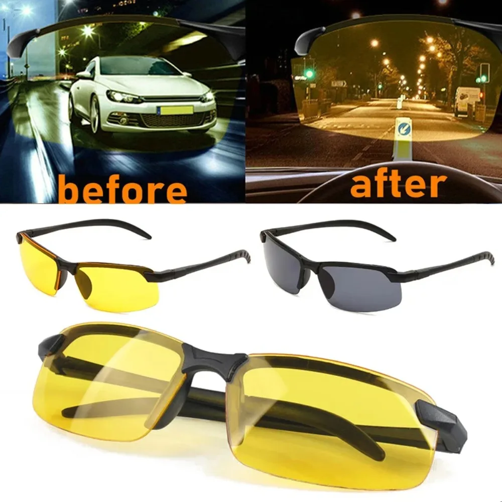 

2023 New Driving Glasses Polarized UV Sunglasses Half Frame Sunglasses for Driver Outside Adult Eyewear Gafas De Lectura Hombre