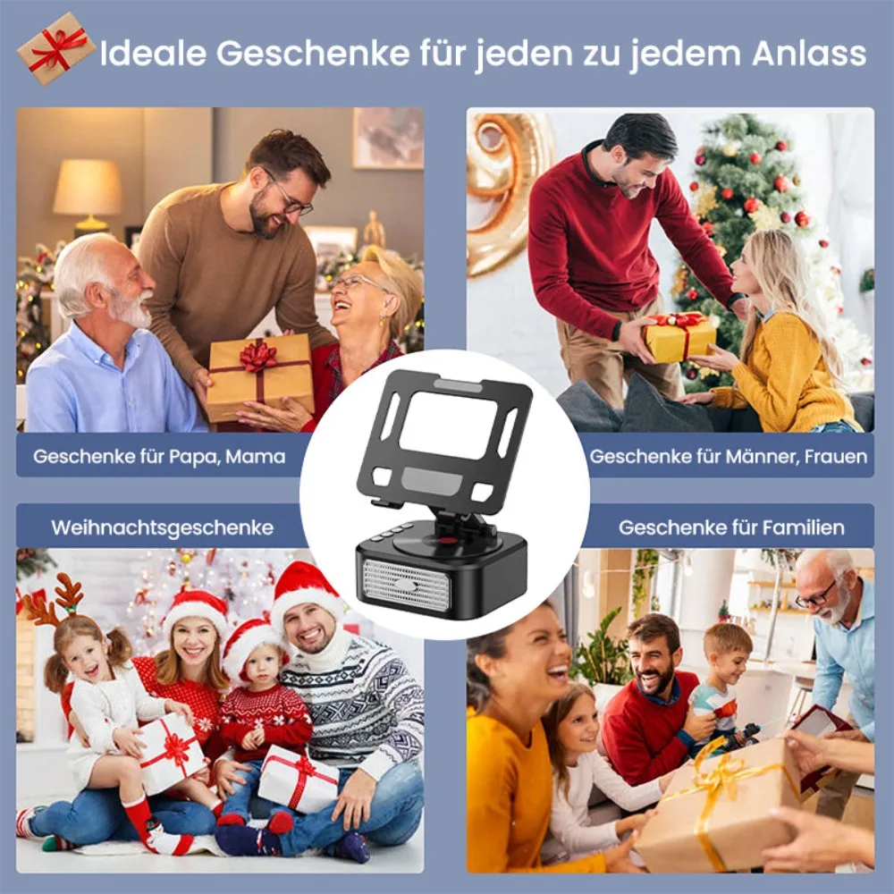 3 in 1 Rotating Tablet Stand Speaker Anti-Slip Base 360 Rotation Bluetooth Speaker Adjustable Stand Tablet