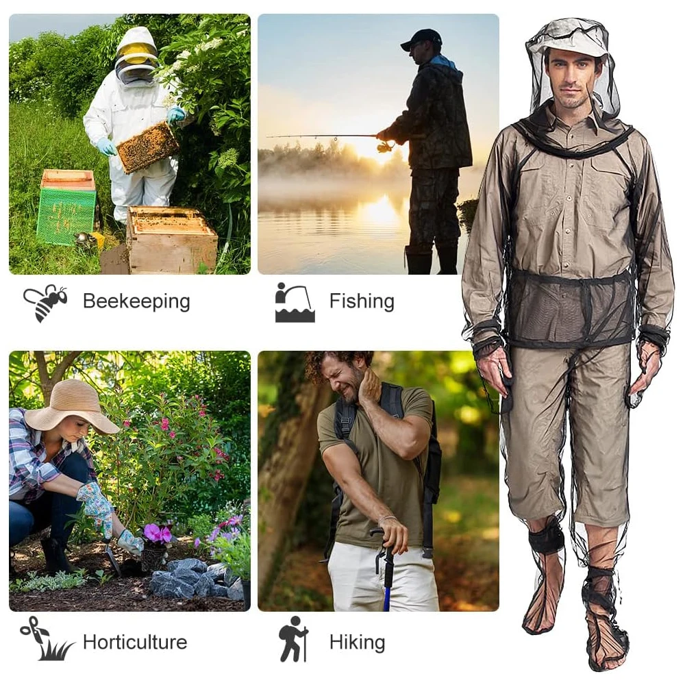 Fishing Clothes Bee Mosquito Bites Suit