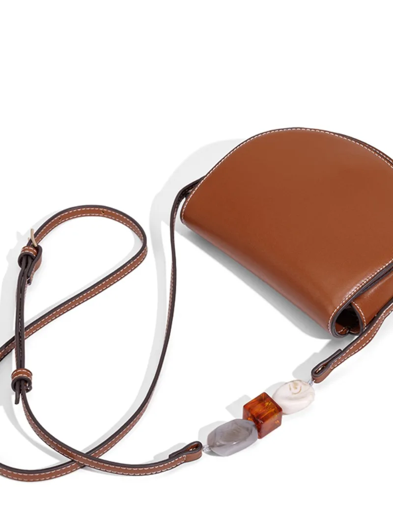 NEW Simple Versatile Solid Saddle Bags Hasp Fashion Popularity Shoulder Bags for Women 2025 High Quality Hot Sale Bolsos Mujer