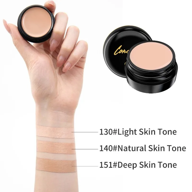 High Coverage Concealer Strong Covering Dark Circle Freckle Tattoo Long-lasting Foundation BB Cream Face Makeup Base Cosmetics