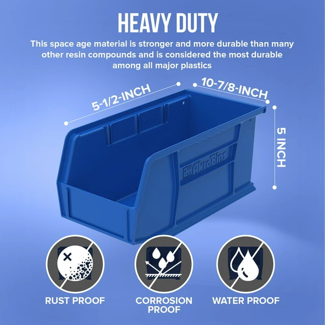 Storage Bins, AkroBins Hanging Stacking Small Parts Screw