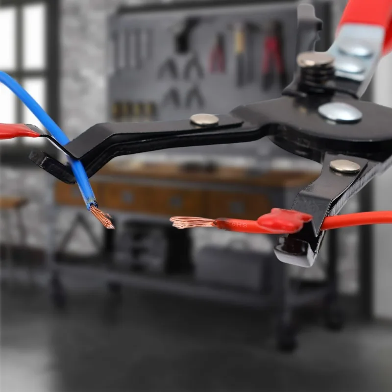 Auto Hose Clamp Pliers Straight Throat Tube Bundle Clamp Removal Tool Water Pipe Hose Flat Band Ring Type Tool Garage Tools