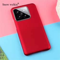 Ultra Luxury Rubberized Matte Hard Plastic Case Cover for Xiaomi 14 (Red)