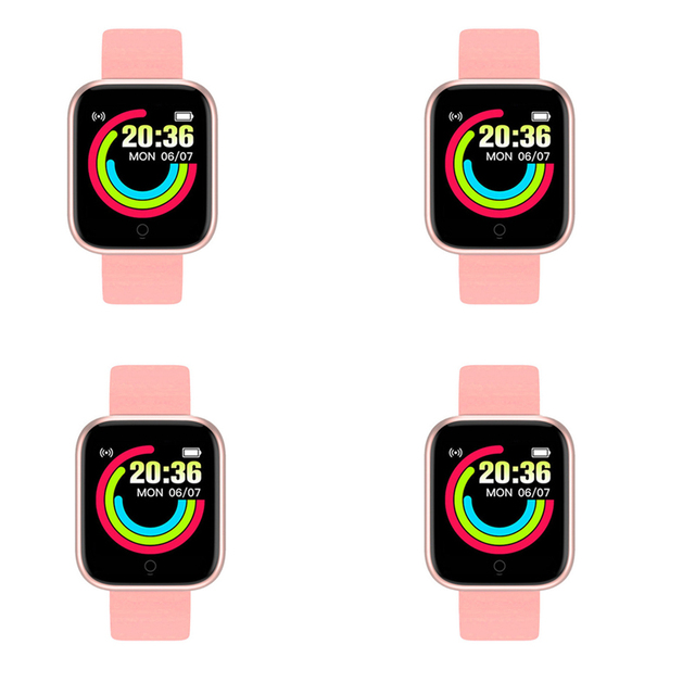 Y68 Smart Watch Men Women Fitness Tracker Sports Smartwatch D20 Heart Rate Monitor Bluetooth Wristwatch for IOS Android